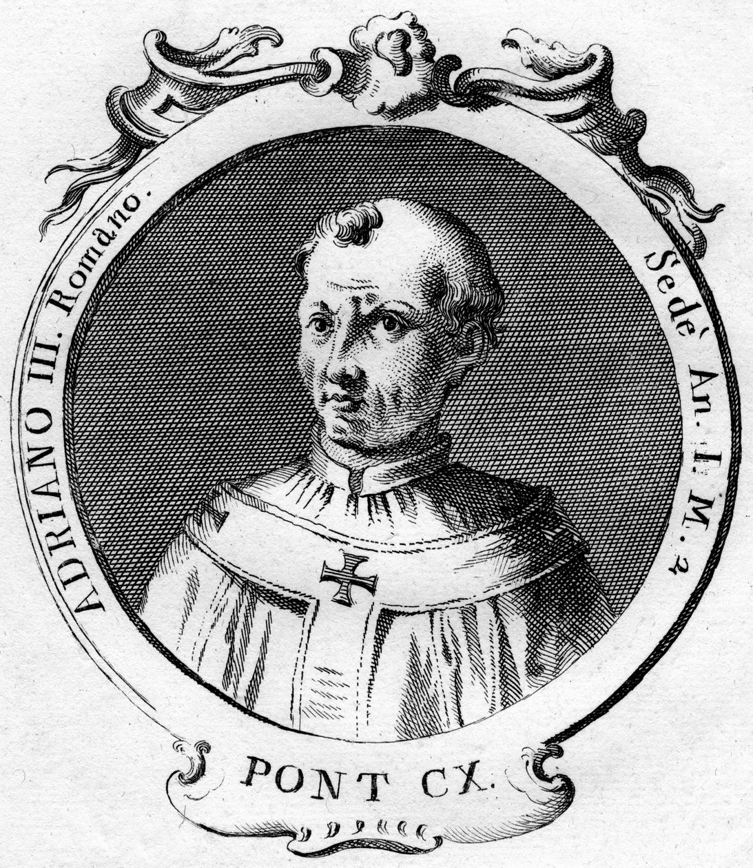 Papież Adrian III autorstwa Unbekannt