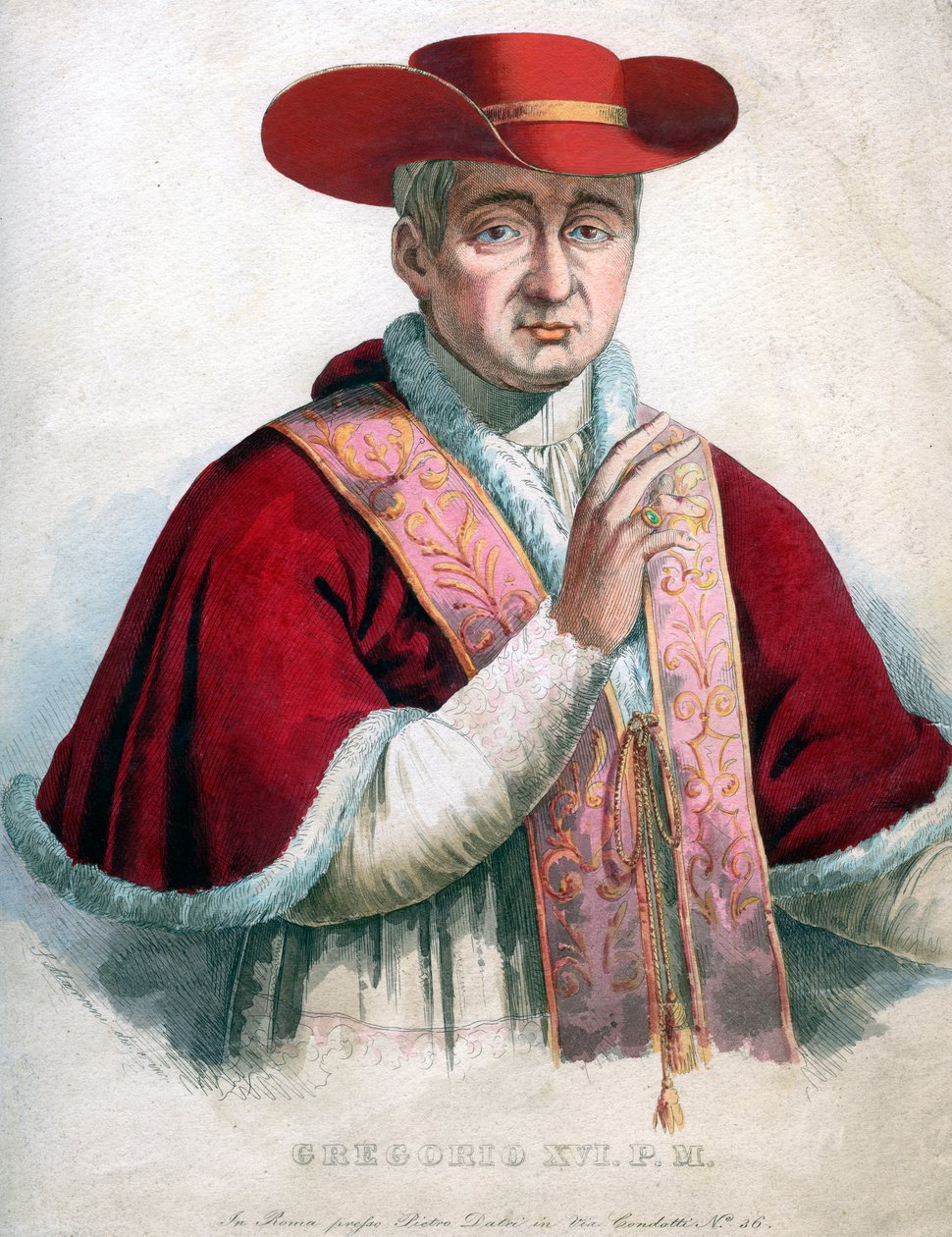 Papież Grzegorz XVI autorstwa Unbekannt