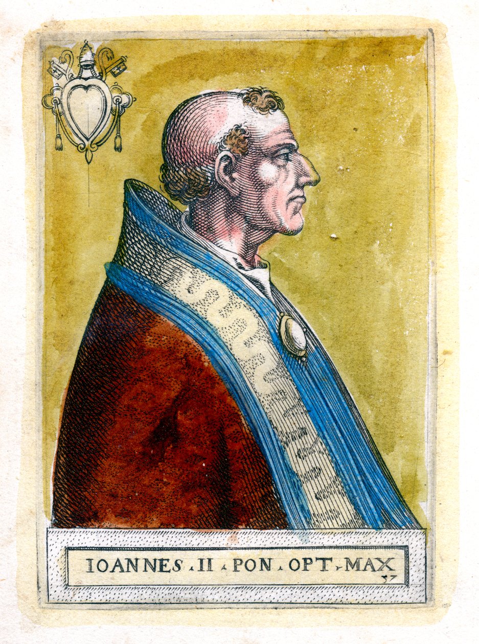 Papież Jan II d535, ok. XIX w. autorstwa Unbekannt