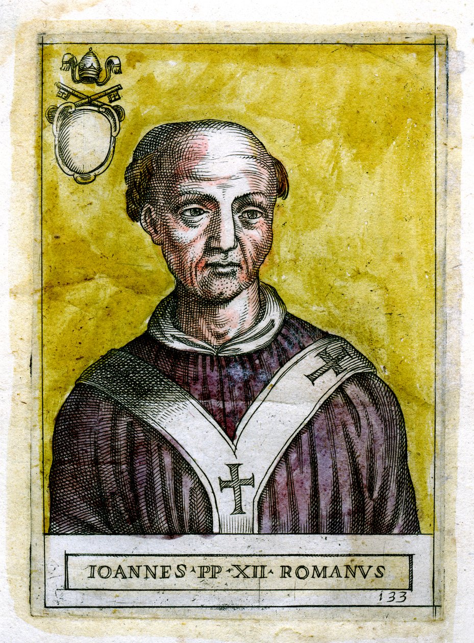 Papież Jan XII ok. 937-964, ok. XIX w. autorstwa Unbekannt