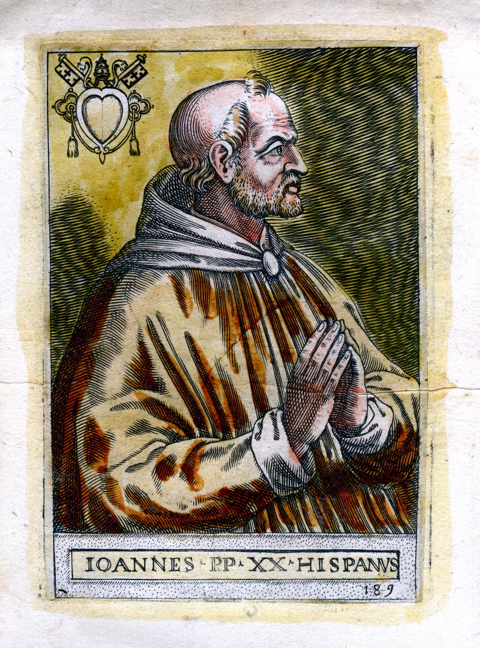 Papież Jan XXI 1215-1277, ok. XIX w. autorstwa Unbekannt