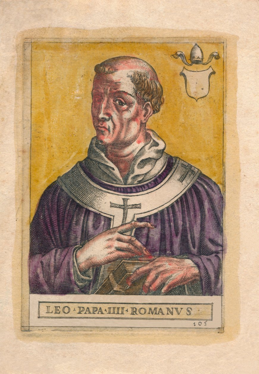 Papież Leon III. autorstwa Unbekannt