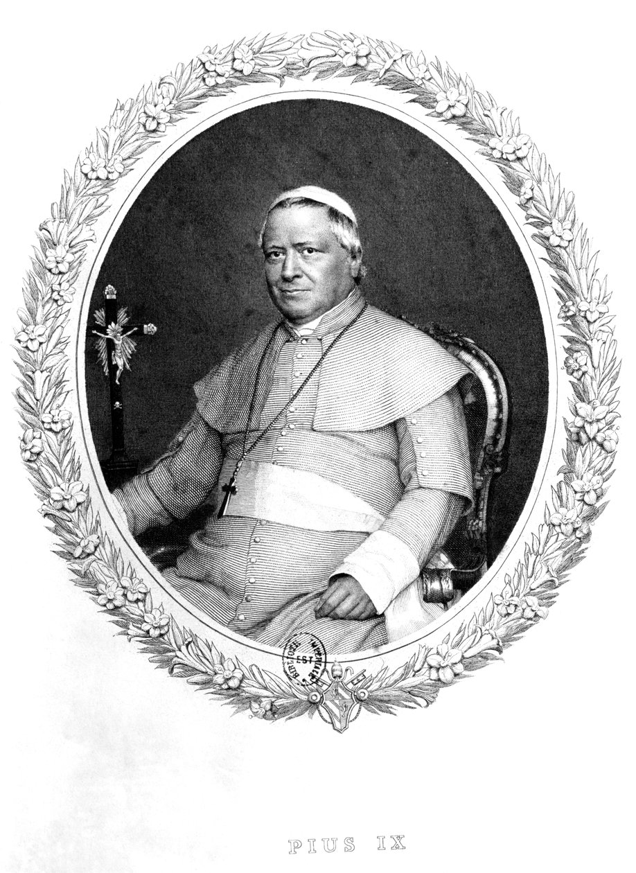 Papież Pius IX autorstwa Unbekannt