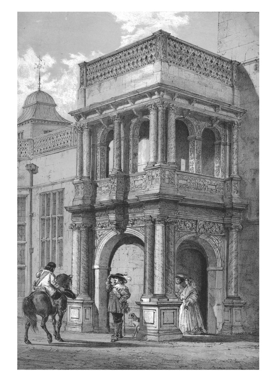 Ganek w Audley End, Essex, ok. 1840. autorstwa Unbekannt