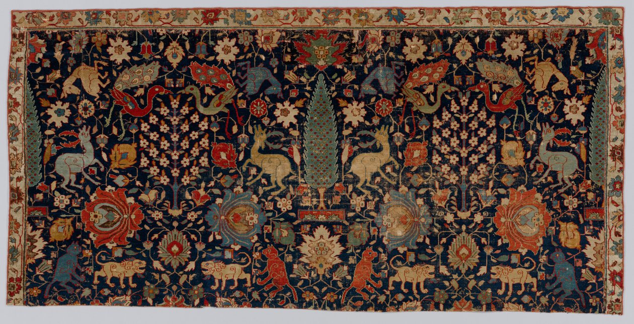 Fragment dywanu, XVII wiek. autorstwa Unbekannt