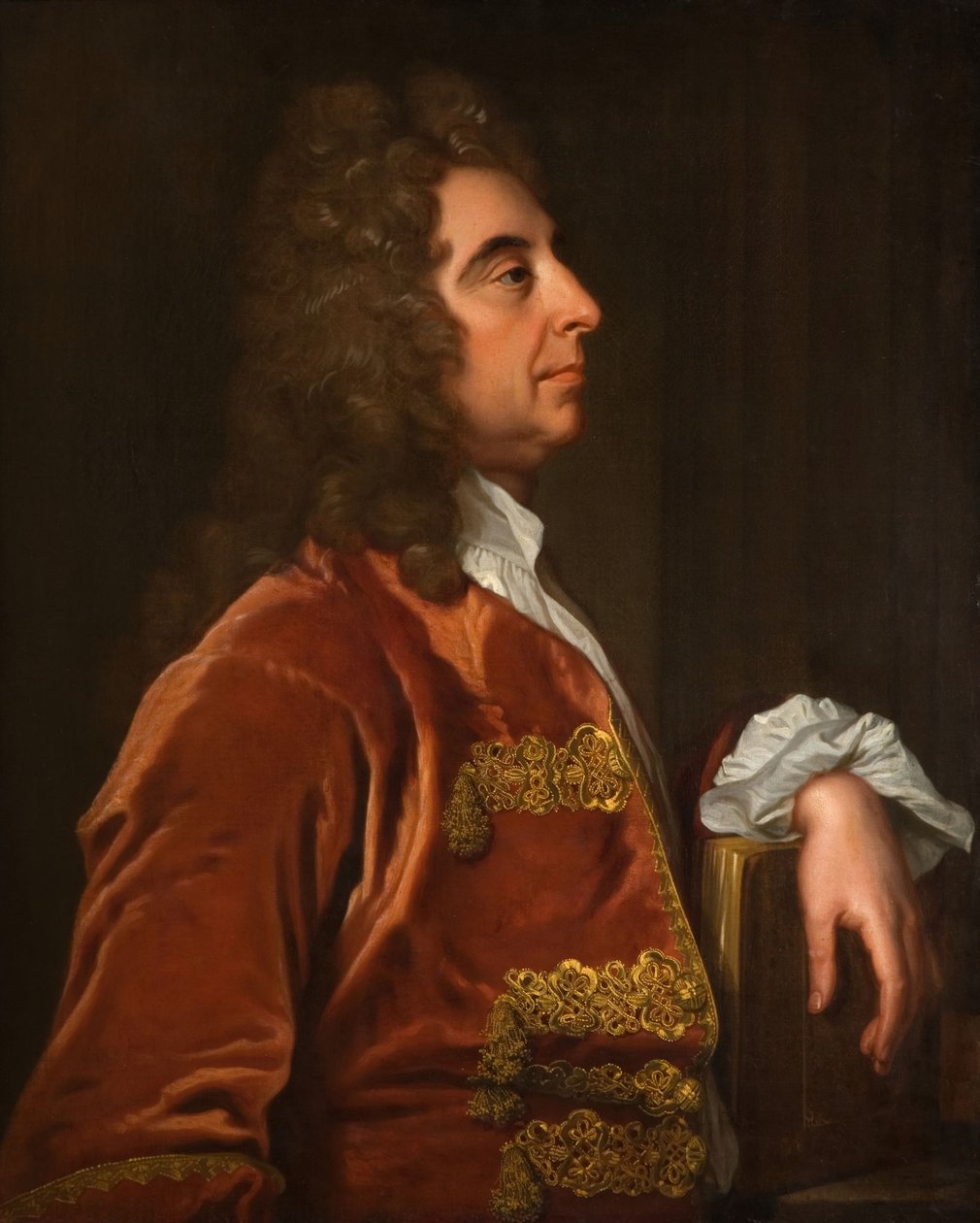 Portret Mężczyzny W Czerwieni, 1700-1750. autorstwa Unbekannt