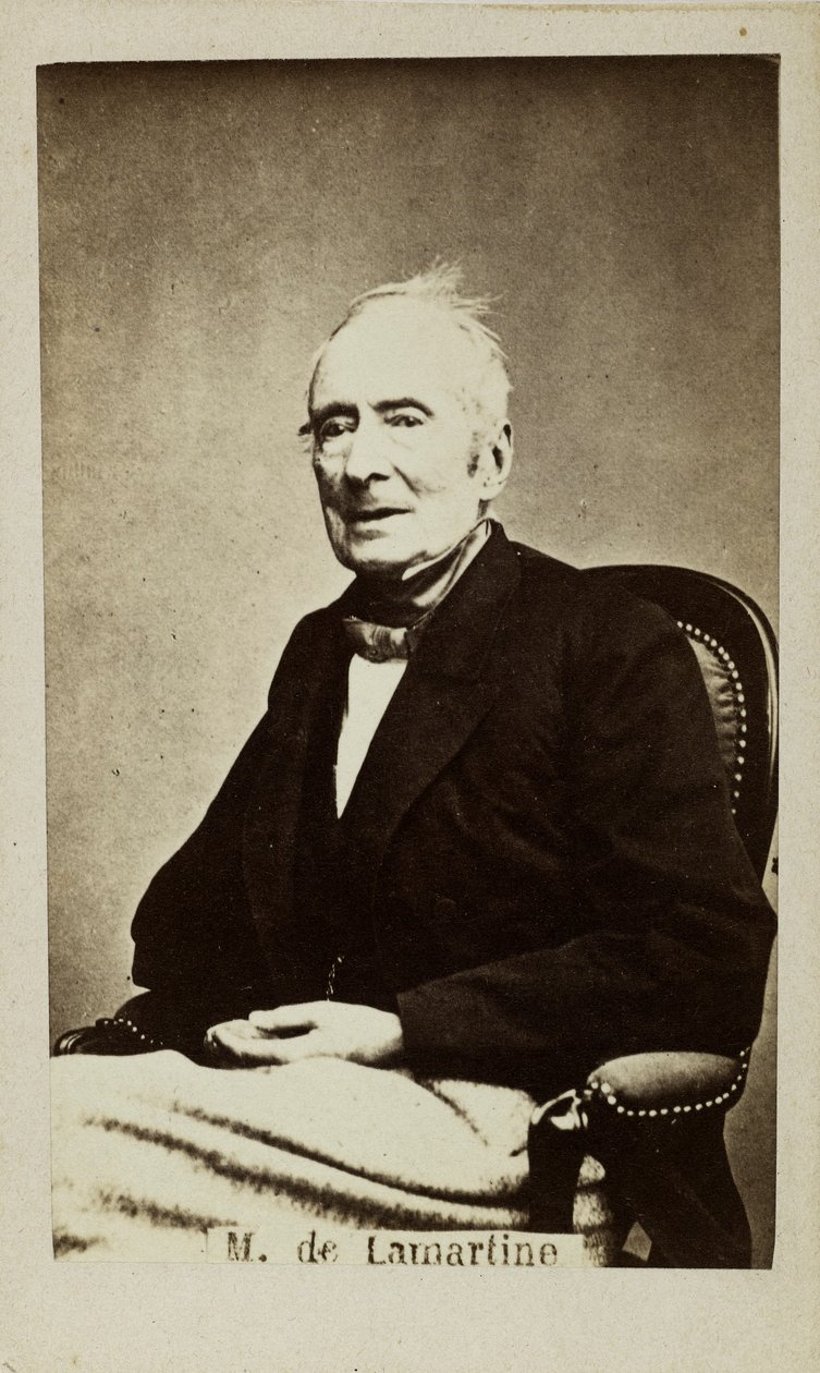 Portret Alphonse de Lamartine 1790-1869, lata 60. XIX wieku. autorstwa Unbekannt