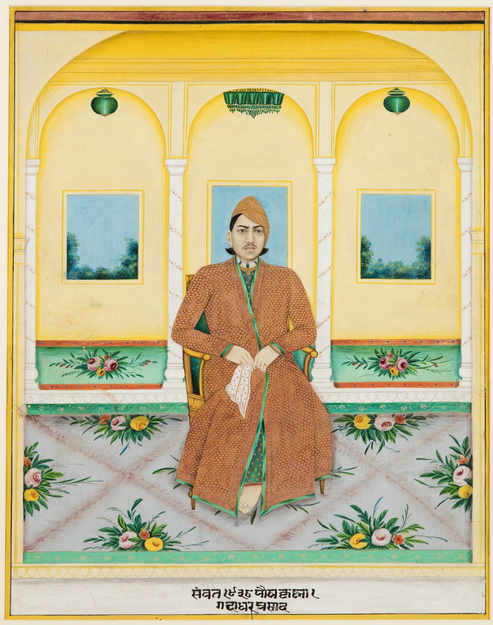 Portret Ganadhara Prasada, 181. autorstwa Unbekannt