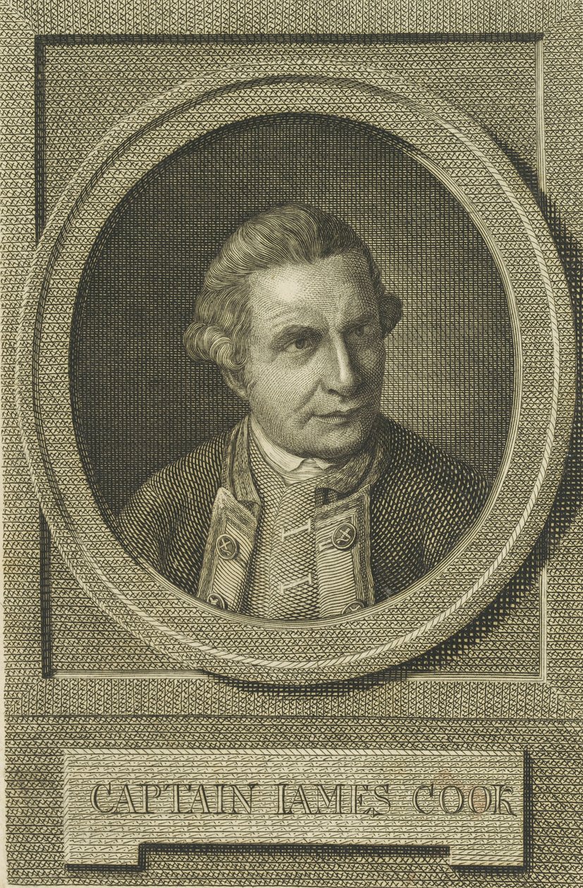 Portret Jamesa Cooka, po 1771 r. autorstwa Unbekannt