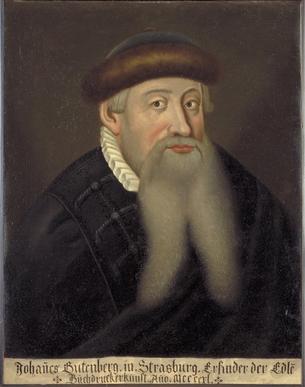 Portret Jana Gutenberga, początek XVII wieku. autorstwa Unbekannt