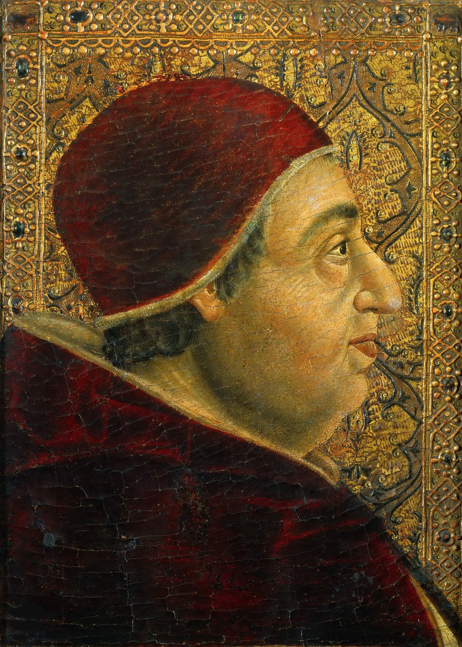Portret papieża Aleksandra VI 1431-1503, lata 90. XIV wieku. autorstwa Unbekannt