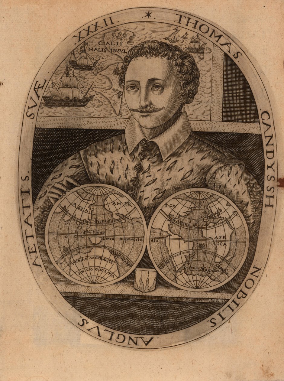 Portret Sir Thomasa Cavendisha 1560-1592, 1596. autorstwa Unbekannt