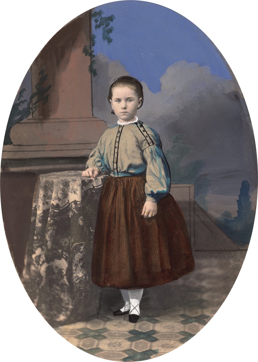 Portret dziewczyny, lata 60. XIX wieku. autorstwa Unbekannt