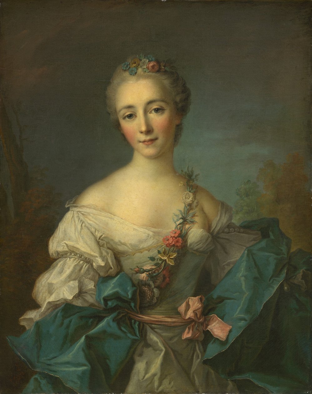 Portret młodej kobiety, 17501760. autorstwa Unbekannt