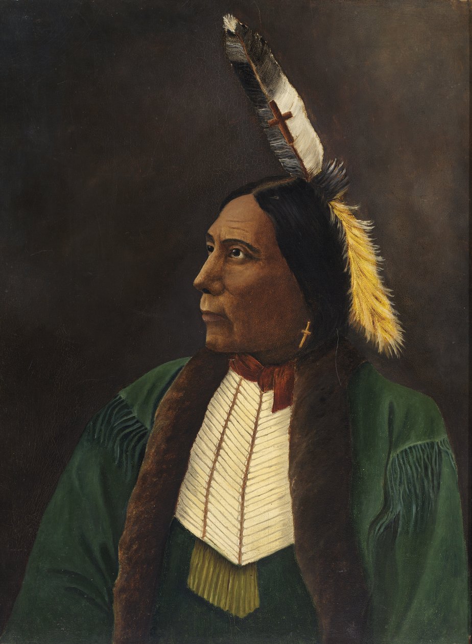 Portret Indianina, ca. 1900. autorstwa Unbekannt