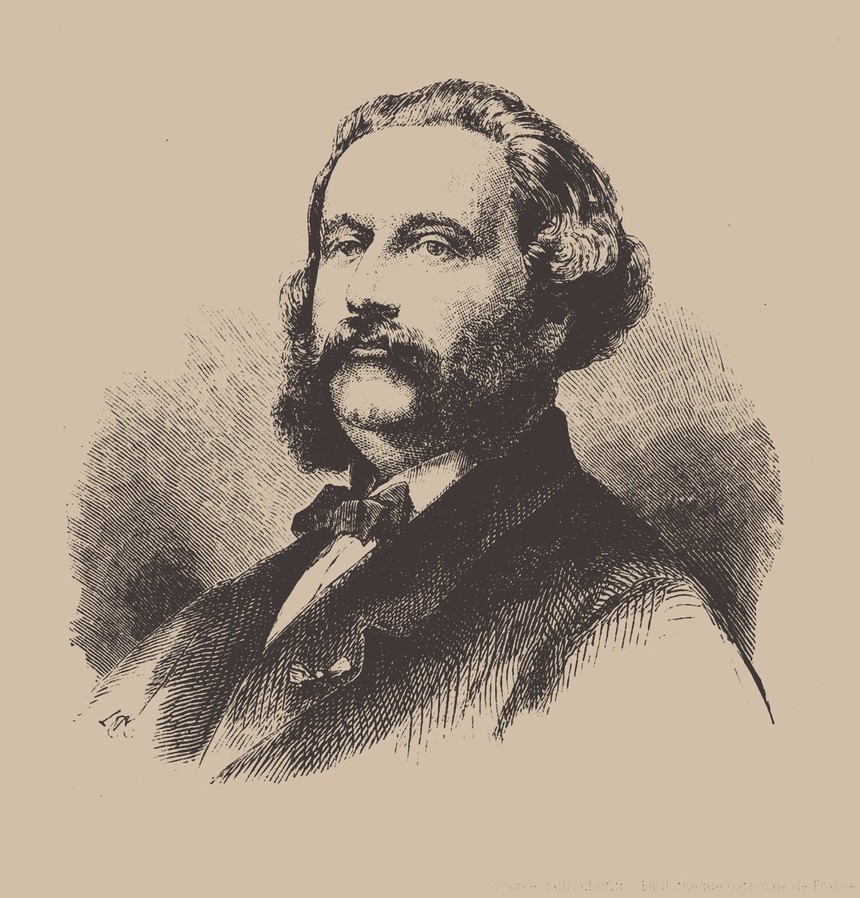 Portret kompozytora Alfreda Jaëlla 1832-1882. autorstwa Unbekannt