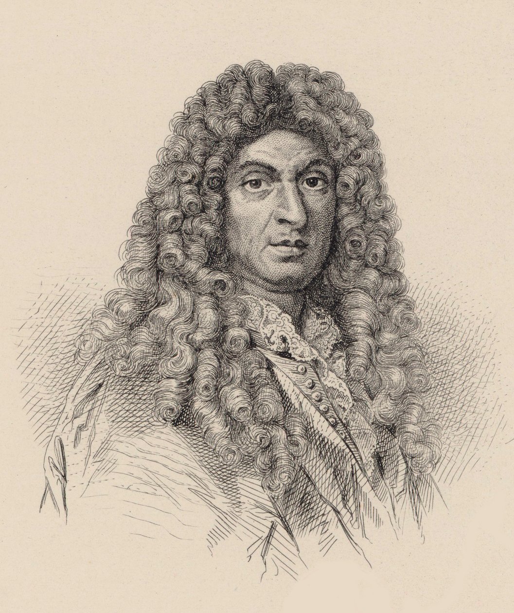 Portret kompozytora Jean-Baptiste Lully 1632-1687. autorstwa Unbekannt