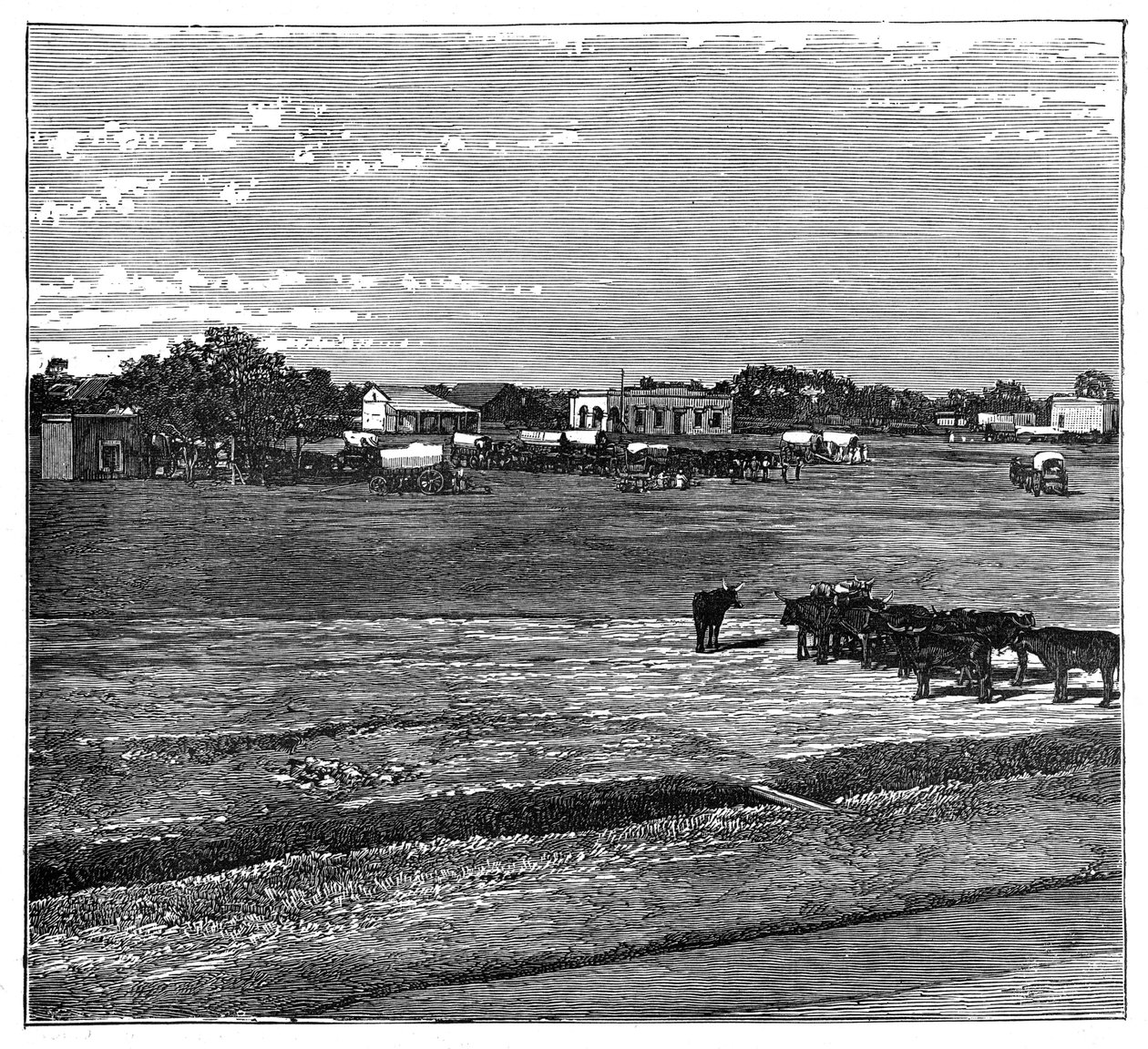 Potchefstroom, Transwal, RPA, ok. 1890 r. autorstwa Unbekannt