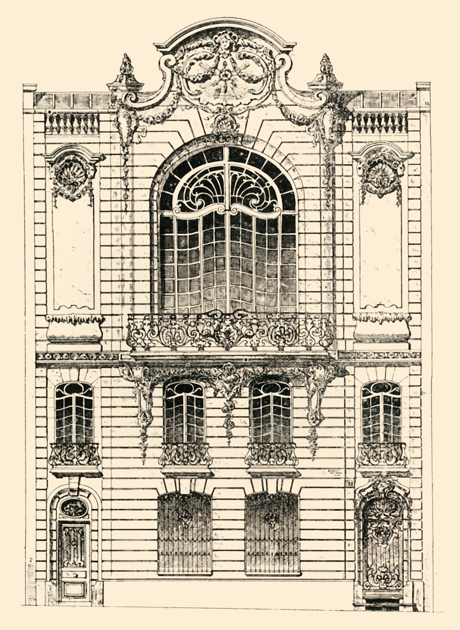 Prywatny dom w Paryżu, 1903 r. autorstwa Unbekannt