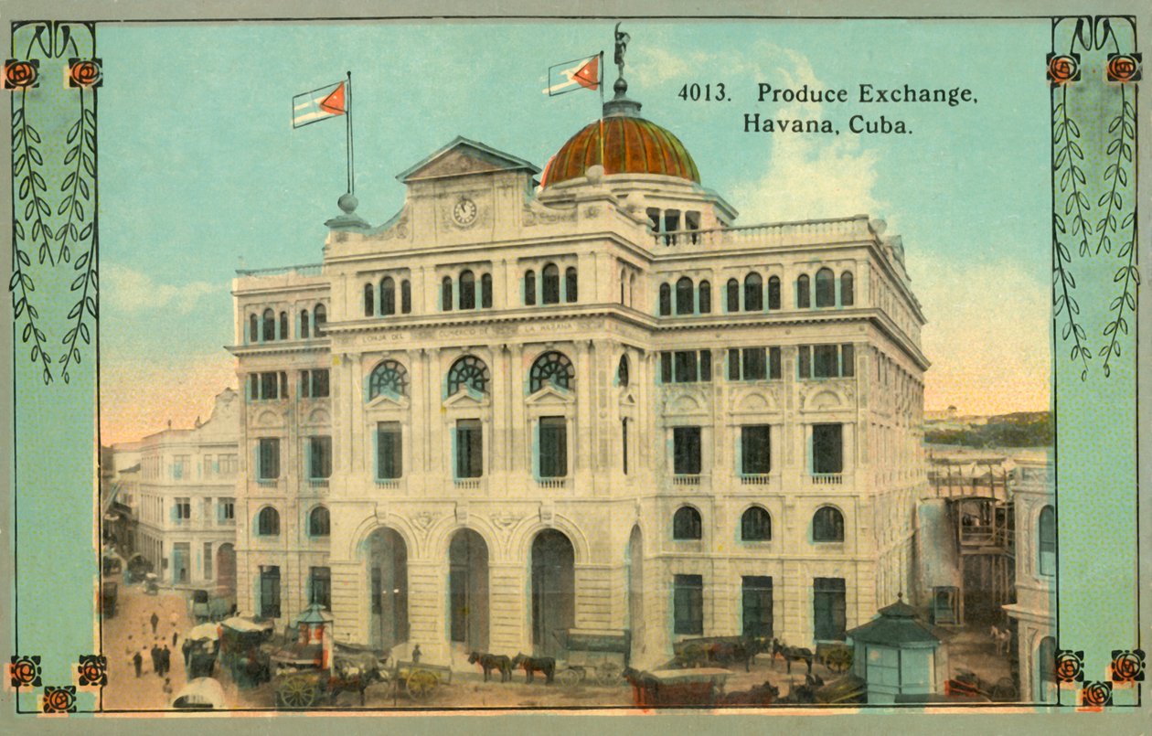 Giełda Produktów, Hawana, Kuba, c1910. autorstwa Unbekannt