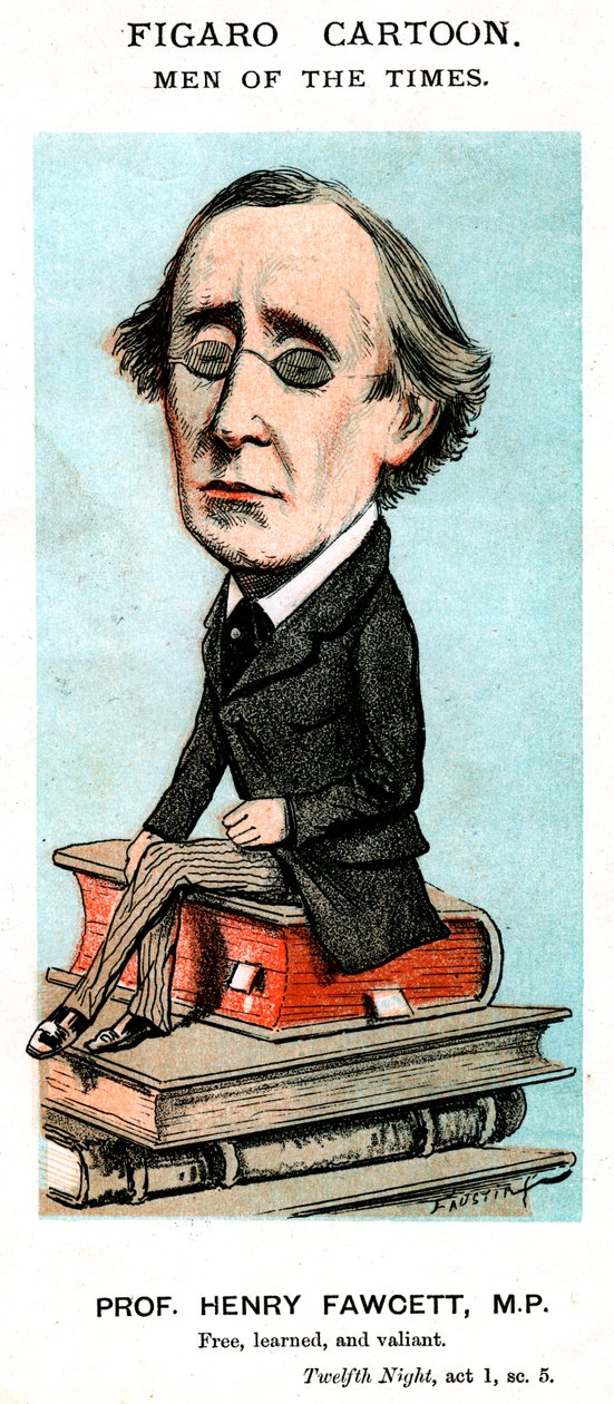 Prof. Henry Fawcett, poseł, ok. XIX w. autorstwa Unbekannt