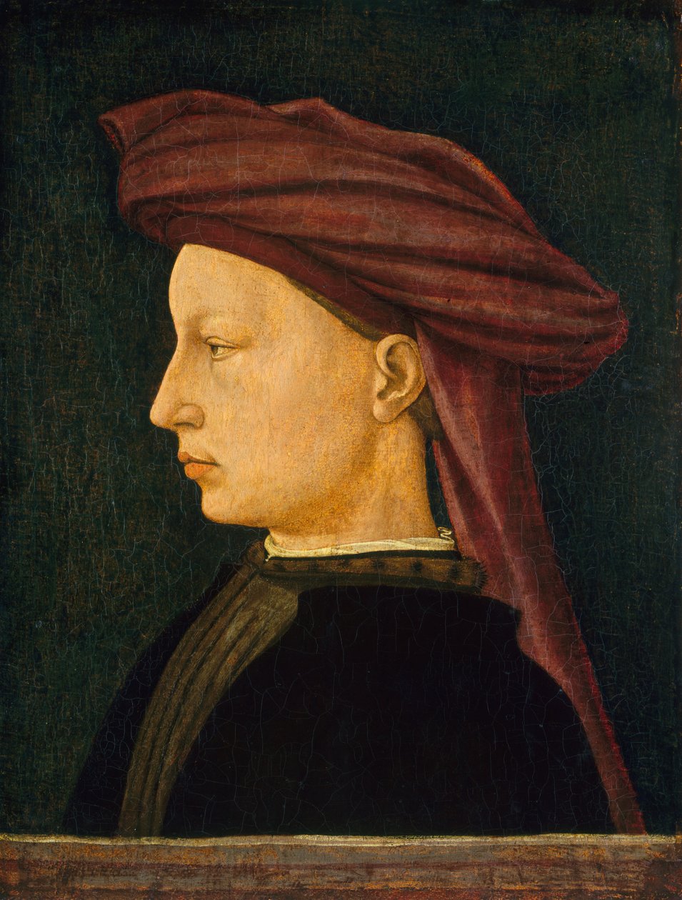 Portret młodego mężczyzny, 14301450. autorstwa Unbekannt
