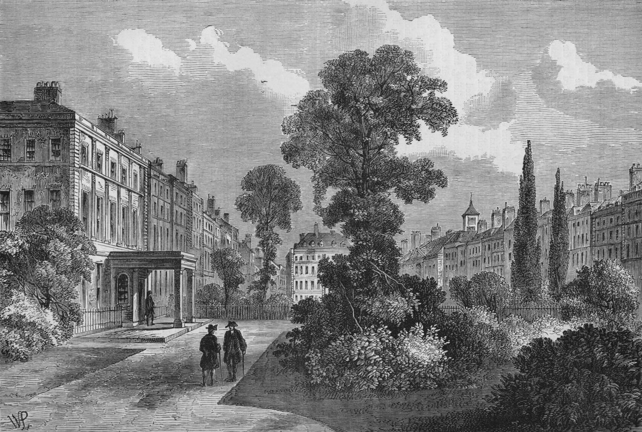 Queen Square, Bloomsbury, Londyn, 1810 1878 autorstwa Unbekannt