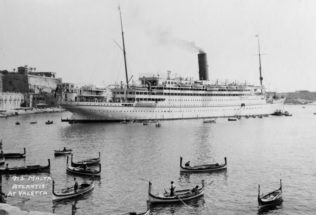 RMS Atlantis, Valetta, Malta, c1929-c1939 autorstwa Unbekannt