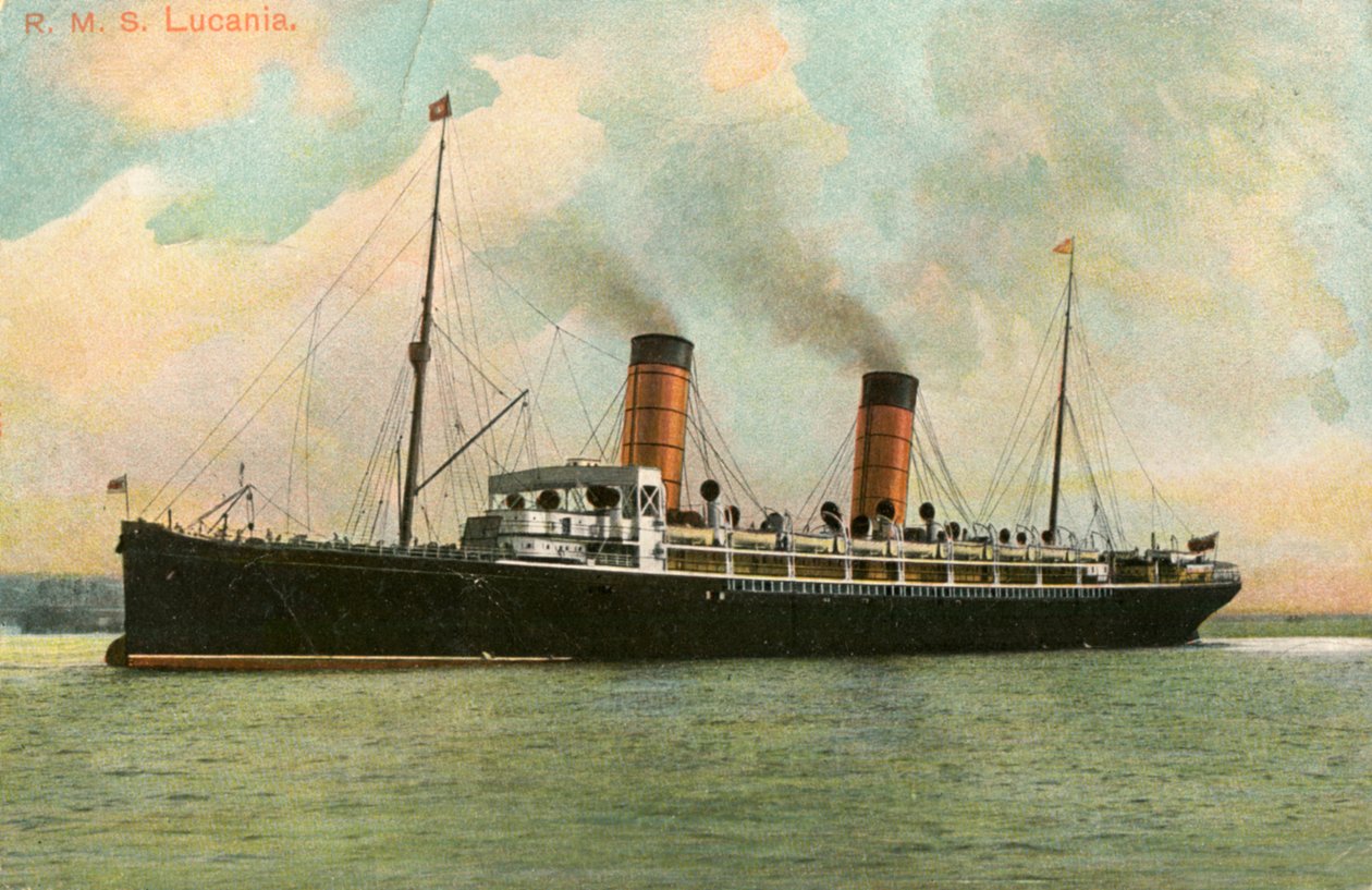 RMS Lucania, c1905 autorstwa Unbekannt