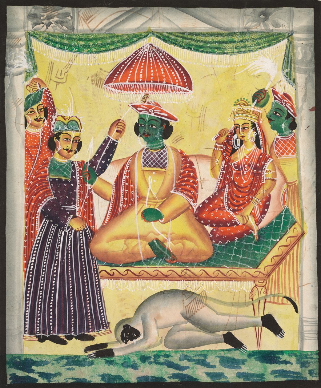 Rama i Sita, 1800 rok. autorstwa Unbekannt