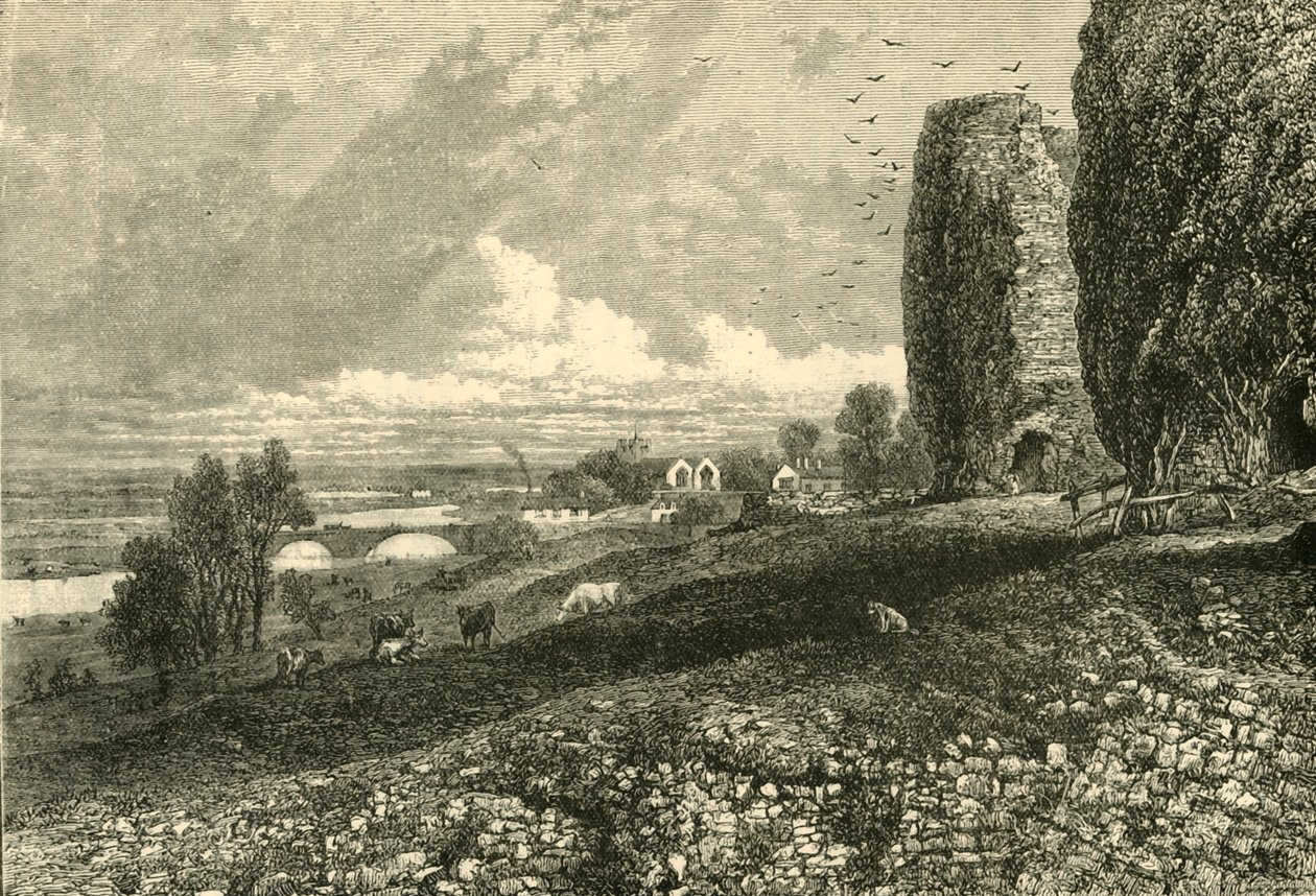 Zamek i bagna Rhuddlan, 1898. autorstwa Unbekannt