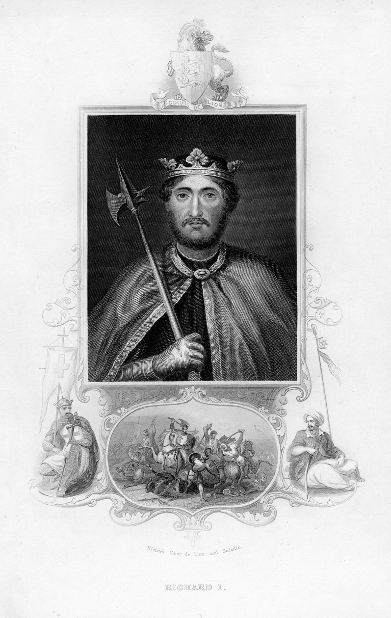 Ryszard I, król Anglii, ok. 1850 autorstwa Unbekannt