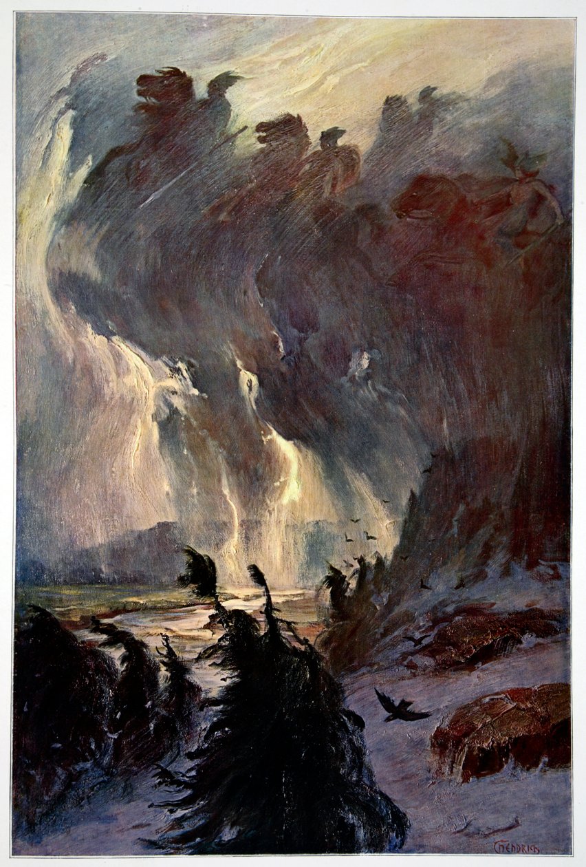 „Jazda Walkirii”, 1906 autorstwa Unbekannt