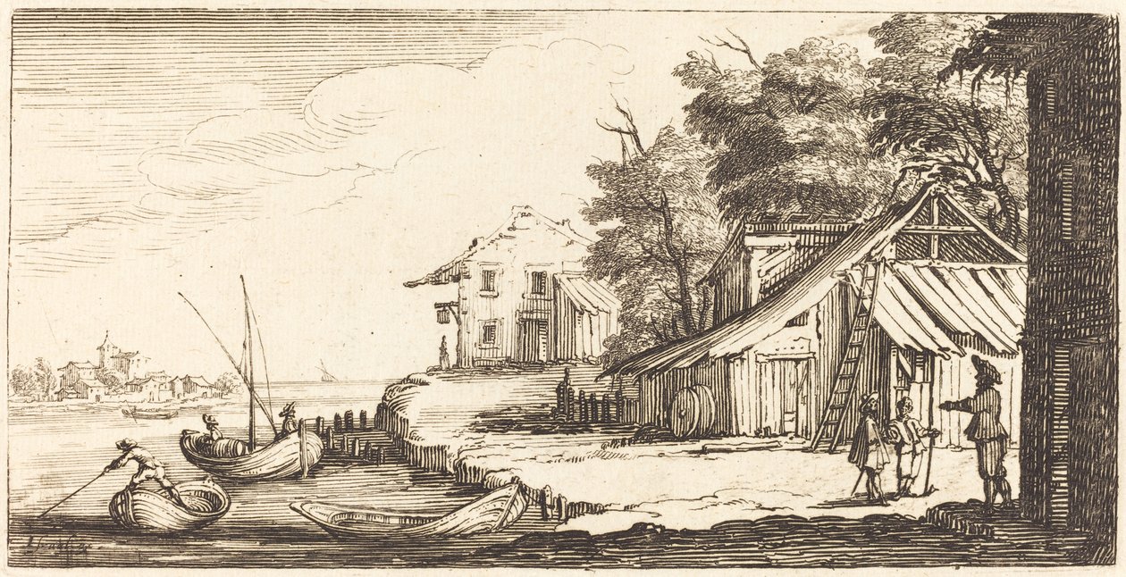 Brzeg rzeki, 1635 lub później. autorstwa Unbekannt