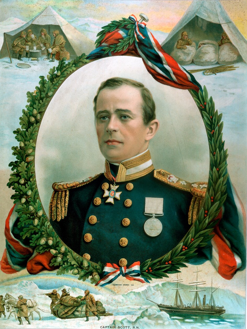 Robert Falcon Scott, brytyjski badacz Antarktyki, 1914 autorstwa Unbekannt