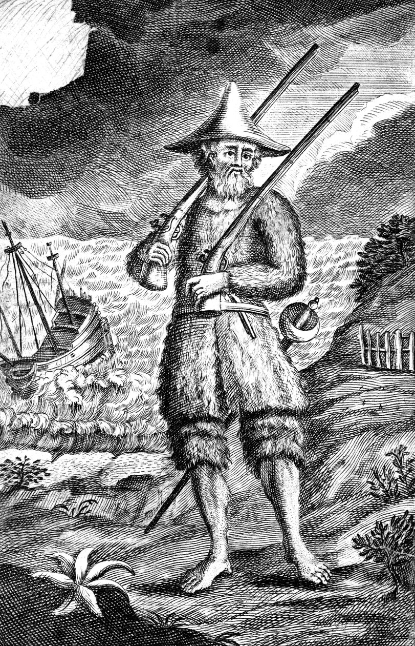 Robinson Crusoe, c1719 autorstwa Unbekannt