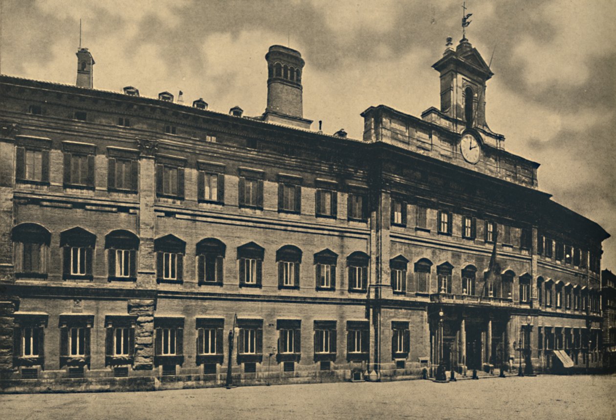 Rzym - Pałac Montecitorio, 1910. autorstwa Unbekannt