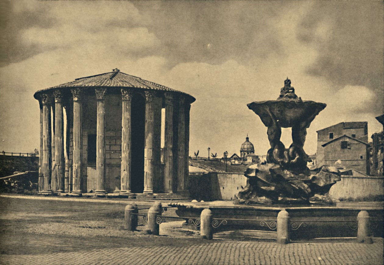Rzym - Piazza Bocca della Verita, 1910. autorstwa Unbekannt