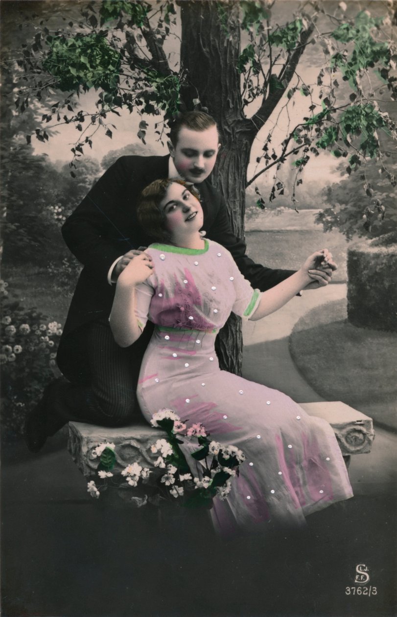 Romantyczna pocztówka, c1910 autorstwa Unbekannt