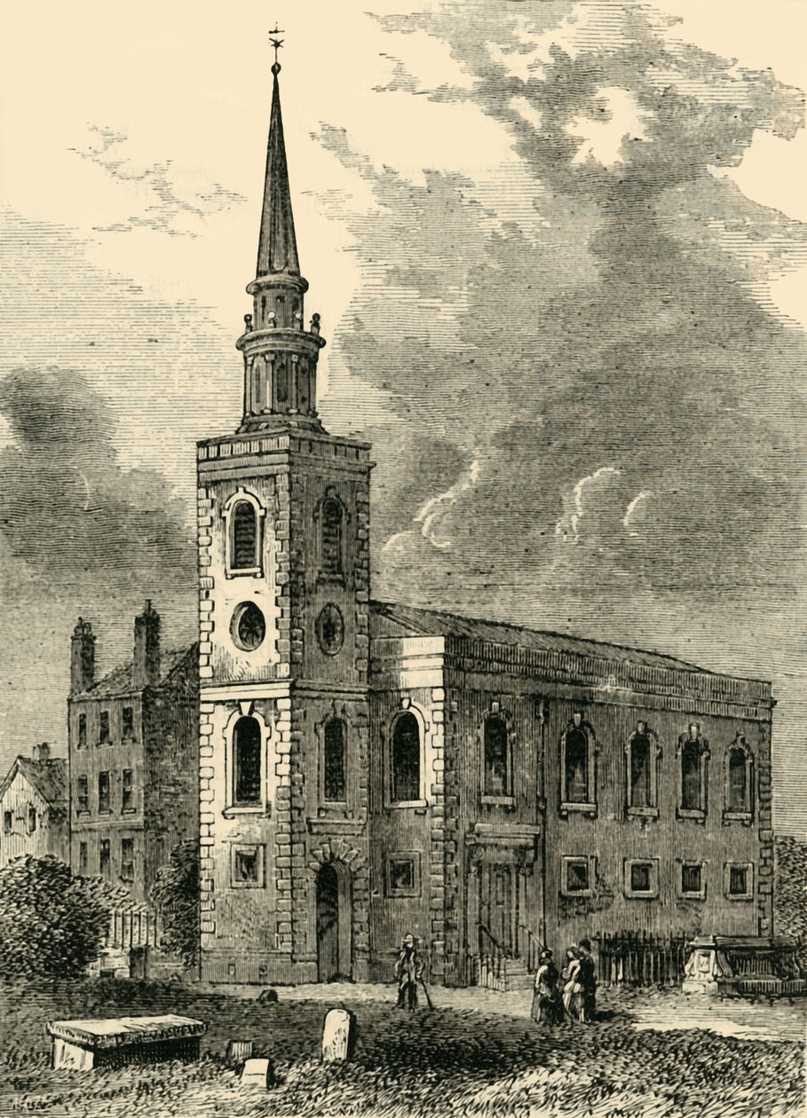 Kościół Rotherhithe, 1750, c1878. autorstwa Unbekannt