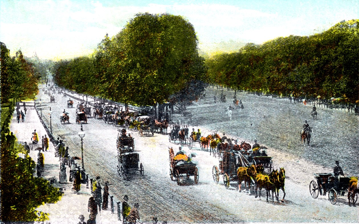 Rotten Row, Hyde Park, Londyn, XX wiek autorstwa Unbekannt