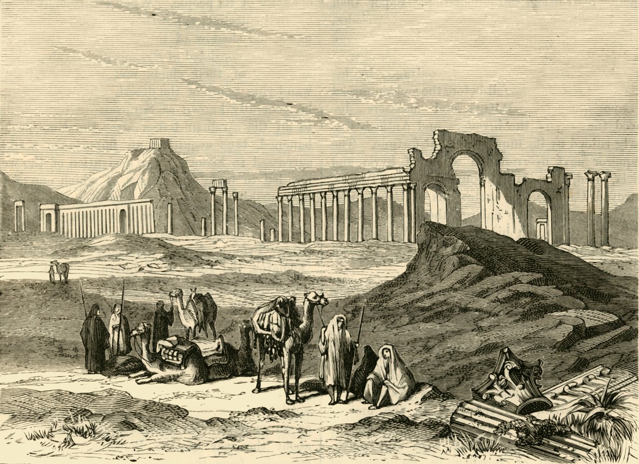 Ruiny Palmyry, 1890. autorstwa Unbekannt