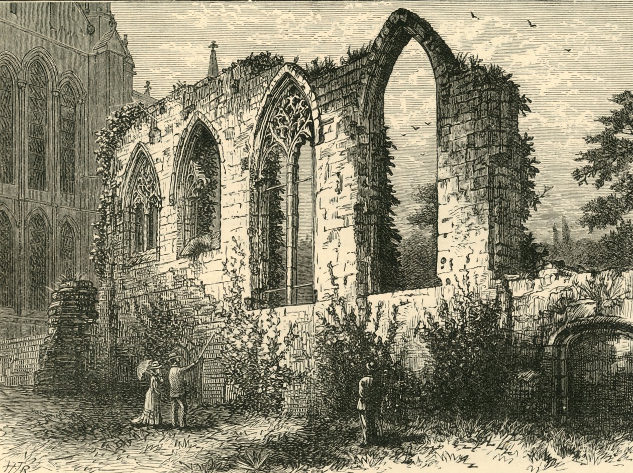 Ruiny Guesten Hall, 1898. autorstwa Unbekannt