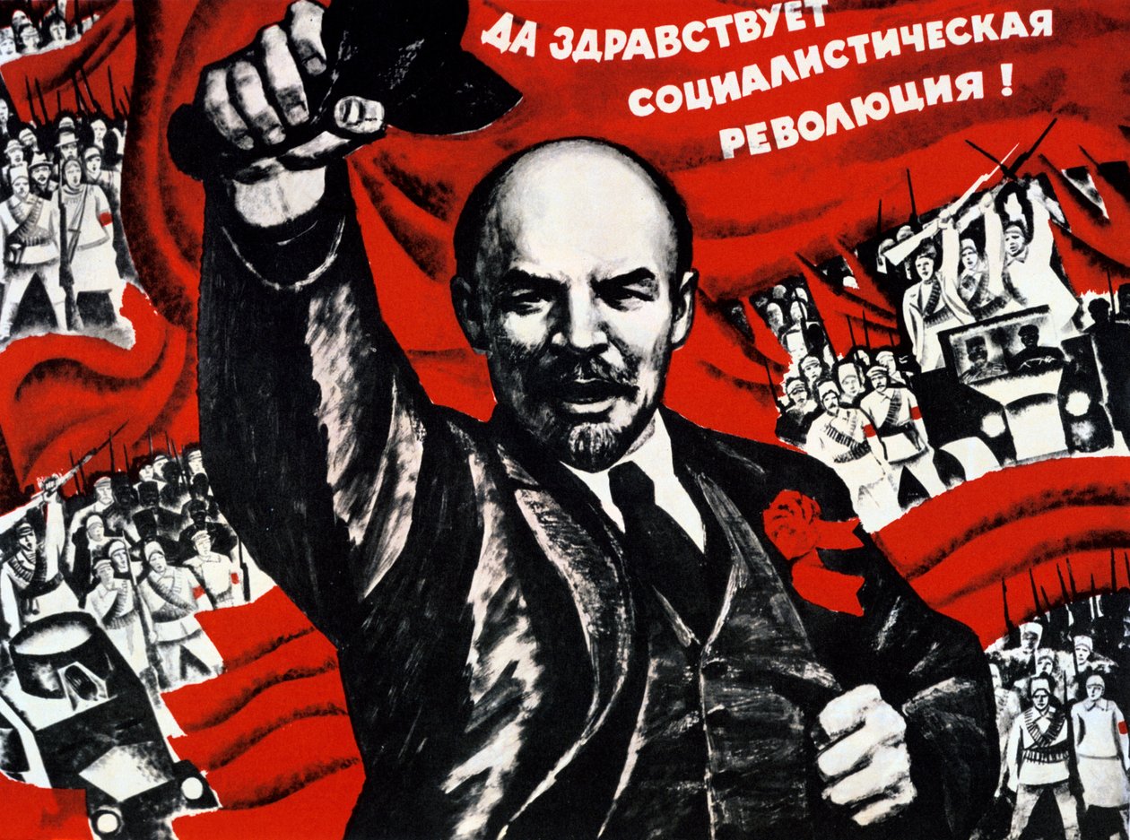 Plakat Rosyjskiej Partii Komunistycznej, XX wiek autorstwa Unbekannt