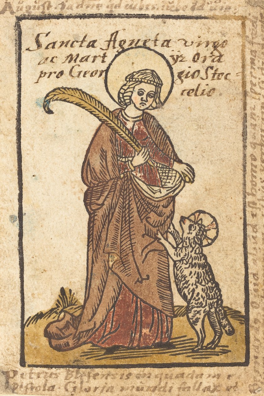 Św. Agnieszka, ok. 1490. autorstwa Unbekannt