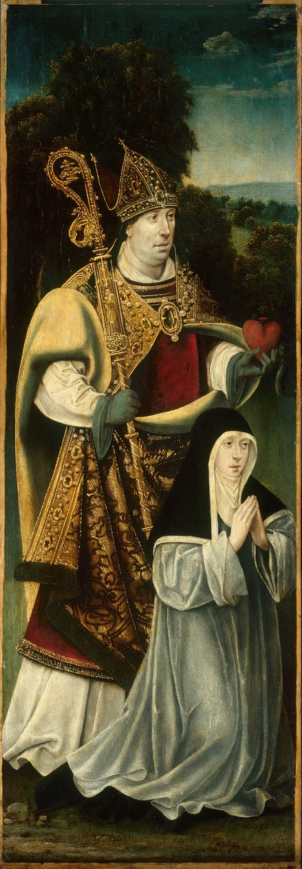 Św. Augustyn i Kanoniczka Augustyńska, 152550. autorstwa Unbekannt