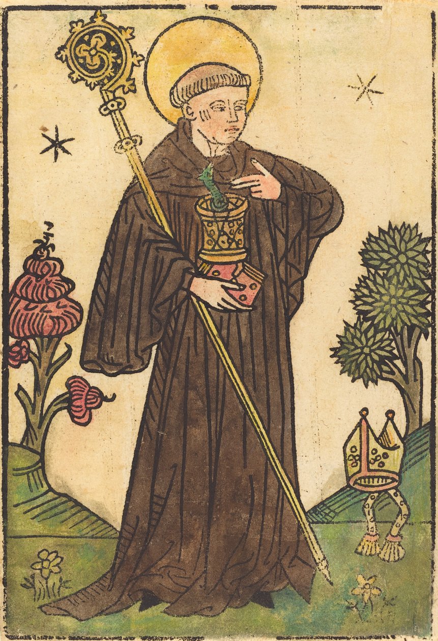 Św. Benedykt, 14501470. autorstwa Unbekannt