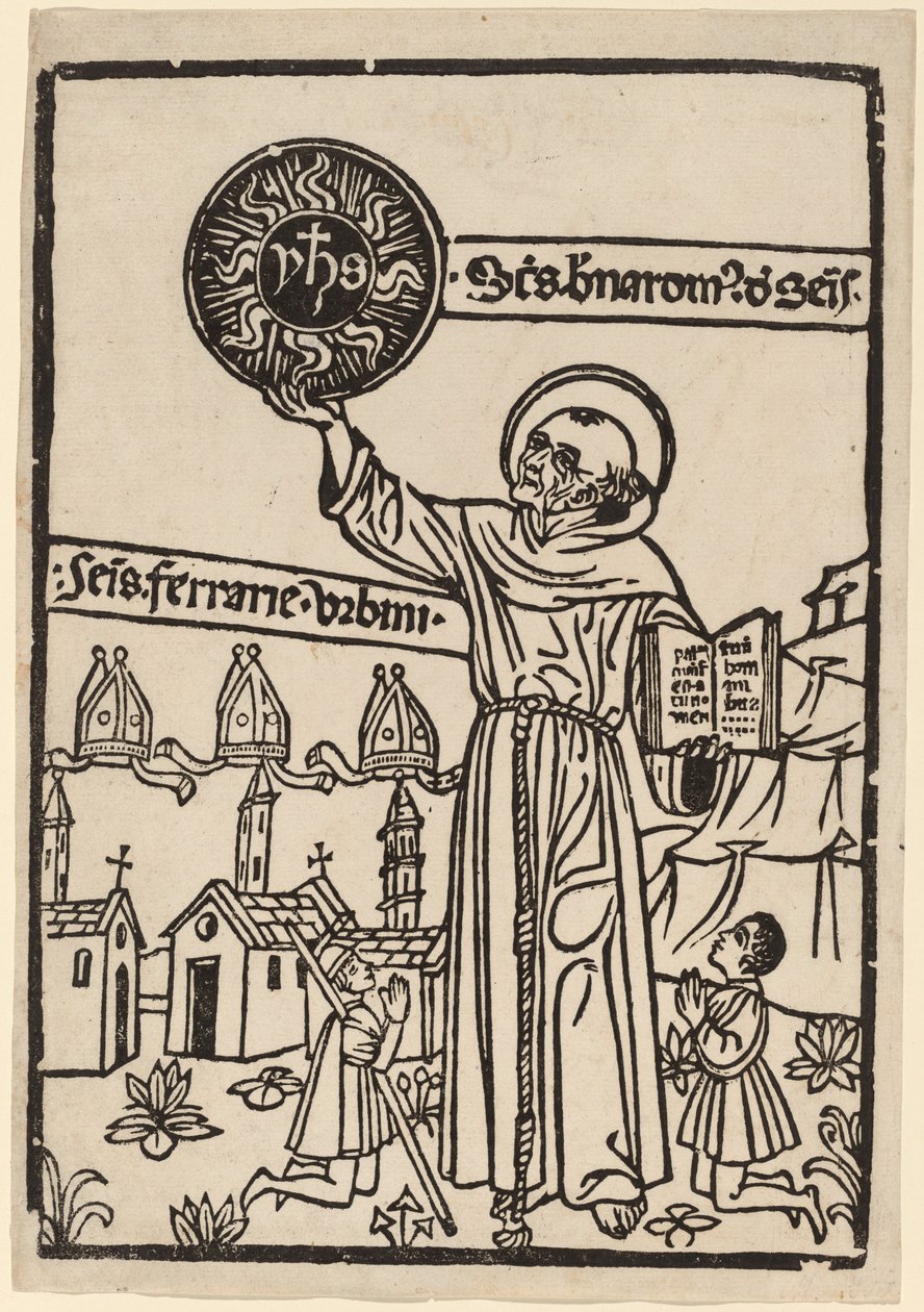 Św. Bernardyn ze Sieny, 14701480. autorstwa Unbekannt