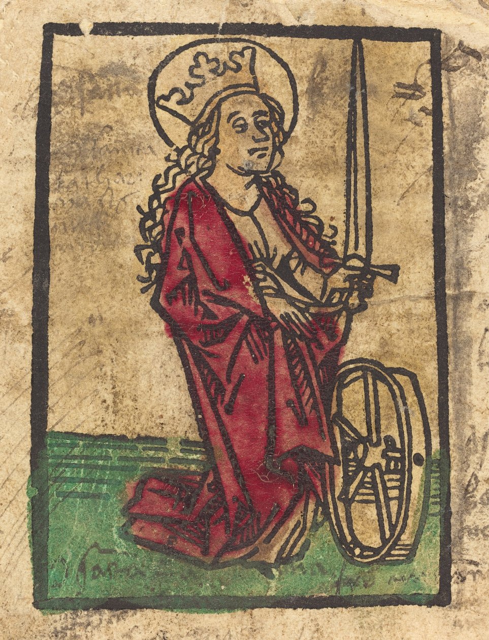 Święta Katarzyna Aleksandryjska, 14751485. autorstwa Unbekannt
