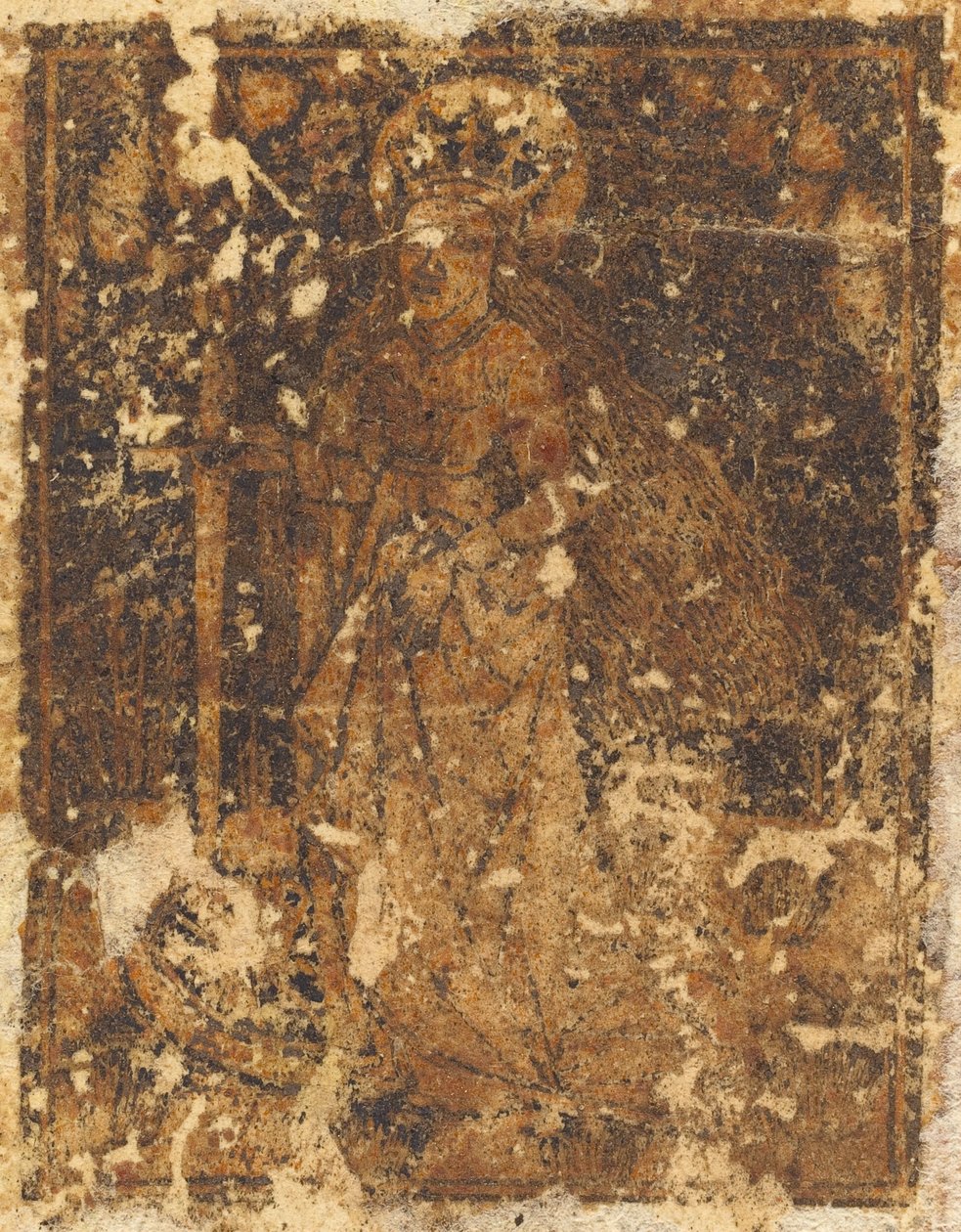 Święta Katarzyna [verso], w roku 1470 lub później. autorstwa Unbekannt